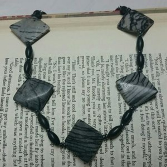 Vintage | Jasper Geometric Necklace - Picture 4 of 7